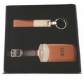 Luggage Tag & Matching Valet Keychain